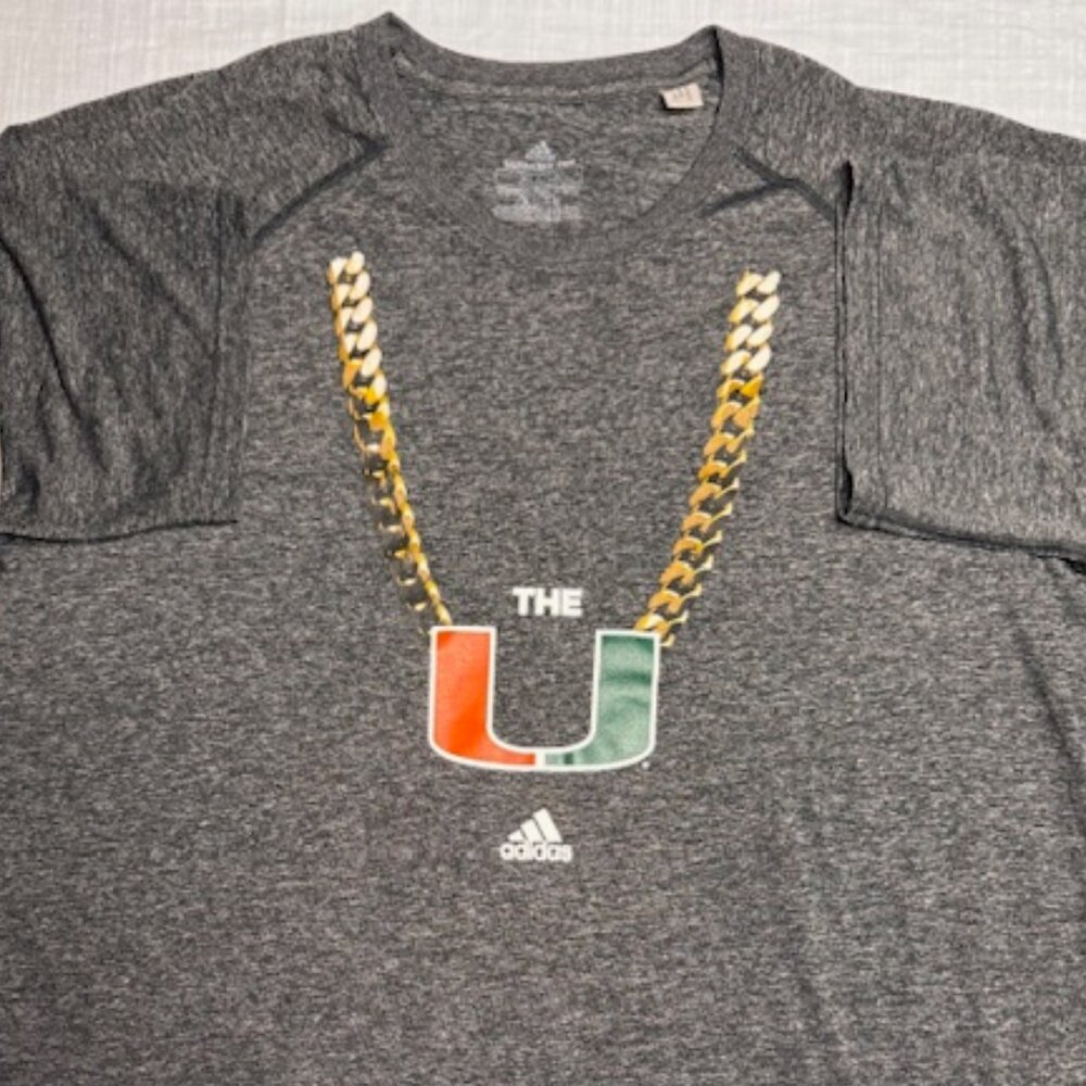 Miami Hurricanes Adidas Turnover Chain Men's Shirt Size XL